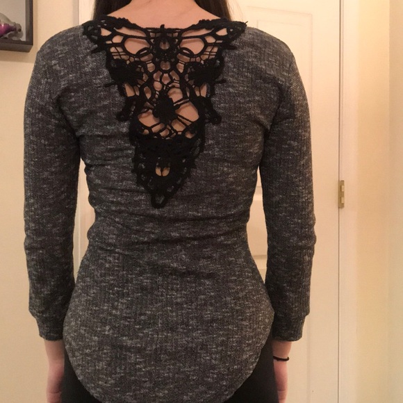 Almost Famous Tops - Beautiful shirt with lace back